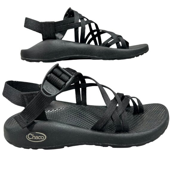 Chaco Women's Black ZX/2 Toe Loop Sport Hiking Strappy Sandal Size 7 - Picture 2 of 14